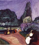 Edvard Munch Summer Night Germany oil painting artist